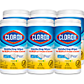 Clorox® Disinfecting Wipes, Bleach Free Cleaning Wipes – Crisp Lemon - 75 Count (Pack of 6) 1 thumbnail image