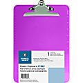 Sparco Plastic Clipboard, 8 1/2" x 12", Violet
