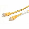 StarTech.com 6 ft Yellow Molded Cat5e UTP Patch Cable - Make Fast Ethernet network connections using this high quality Cat5e Cable, with Power-over-Ethernet capability - 6ft Cat5e Patch Cable - 6ft Cat 5e patch cable - 6ft Cat5e Patch Cord 1 thumbnail image