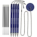 Nadex Coins NCS8-1180 4-Pack Secure Counter Ballpoint Pens (Blue) - Blue Ink - 4 / Pack 1 thumbnail image