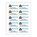 Custom 2-Color Laser Sheet Labels And Stickers, 2" x 3-1/2" Rectangle, 10 Labels Per Sheet, Box Of 100 Sheets 1 thumbnail image