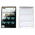 Office Depot® Brand Voice Message Log Books, 6" x 9", White Paper, Blue/Red Ink, 50 Pages