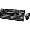Adesso Antimicrobial Wireless Desktop Keyboard and Mouse Combo, Black 1 thumbnail image
