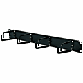 APC 1U Horizontal Cable Organizer - Cable Manager - Black - 1U Rack Height