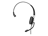 Sennheiser Century SC 630 Wired Mono Headset - Over-the-head - Supra-aural - Black, Silver (Cable not included) - Mono - Easy Disconnect - Wired - 200 Ohm - 50 Hz - 18 kHz