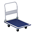 Sparco Folding Platform Truck, 330 Lb. Capacity, Blue/Gray 1 thumbnail image