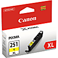 Canon® CLI-251XL High-Yield Yellow Ink Tank, CLI-251Y XL