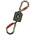 Ergodyne Squids 3003 Retractable Tool Lanyard With Dual Locking Carabiners, 48", Gray 1 thumbnail image