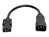 Eaton Tripp Lite Series PDU Power Cord, C13 to C14 - 10A, 250V, 18 AWG, 1 ft. (0.31 m), Black - Power extension cable - IEC 60320 C14 to power IEC 60320 C13 - AC 100-250 V - 10 A - 1 ft - black