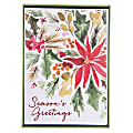 Graphique Holiday Boxed Cards, 5" x 7", Poinsettias, Box Of 15 Cards/Envelopes 1 thumbnail image