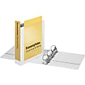 Cardinal® EconomyValue ClearVue™ 3-Ring Binder, 2" Slant Rings, White