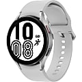Samsung Galaxy Watch4, 44mm, Silver, LTE - 16 GB - 1.50 GB Standard Memory - 1.4" - Android Wear - Bluetooth - Silver - Aluminum Case - Health & Fitness - Water Resistant - LTE - IP68 Water Resistant 1 thumbnail image