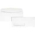 Quality Park® #10 Single Window Envelopes, Bottom Left Window, Gummed Seal, White, Box Of 500