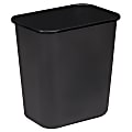 Sparco Rectangular Wastebasket, 7 Gallons, 15" x 14 1/2", Black 1 thumbnail image