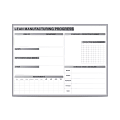 Ghent LEAN Magnetic Whiteboard, Steel, 24" x 36", White, Satin Aluminum Frame 1 thumbnail image