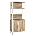 Sauder® Nova Loft 76"H 5-Shelf Open Bookcase With Doors, Kiln Acacia® 1 thumbnail image