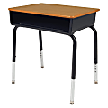 Lorell® Classroom Student Book Box Student Desk, 18"W, Medium Oak, Carton of 2 1 thumbnail image