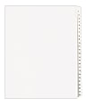 Avery® Allstate®-Style Collated Legal Exhibit Dividers, 8 1/2" x 11", White Dividers/White Tabs, 1–25, Pack Of 25 Tabs