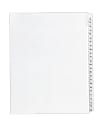 Avery® Allstate®-Style Collated Legal Exhibit Dividers, 8 1/2" x 11", White Dividers/White Tabs, 51–75, Pack Of 25 Tabs