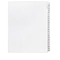 Avery® Allstate®-Style Collated Legal Exhibit Dividers, 8 1/2" x 11", White Dividers/White Tabs, 76–100, Pack Of 25 Tabs