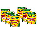 Crayola Broad Line Markers, 48 Markers Total, Broad Tips, Classic Colors, 8 Markers Per Box, Pack Of 6 Boxes 1 thumbnail image
