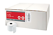 Office Depot® Brand 1-Ply Bond Paper Rolls, 3" x 150', White, Carton Of 50