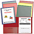 C-Line® Classroom Connector Folders, Letter Size, Assorted Colors, Pack Of 6 1 thumbnail image