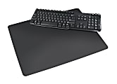 Artistic Rhino II Antimicrobial Protective Desk Pads - Rectangular - 36" Width x 24" Depth - Polyvinyl Chloride (PVC) - Black 1 thumbnail image