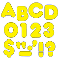 TREND Ready Letters®, 4", Casual UppercaseLetters/Numbers, Yellow, Pack Of 72 1 thumbnail image