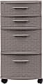 Inval 4-Drawer Storage Cabinet, 25-1/2" x 12-1/2", Taupe 1 thumbnail image