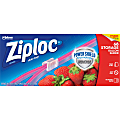 Ziploc® Gallon Storage Slider Bags, Blue, Pack Of 68 Bags