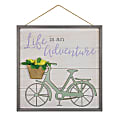 Amscan Life Is An Adventure Spring Hanging Sign, 11-3/4" x 11-3/4", Multicolor 1 thumbnail image