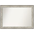 Amanti Art Non-Beveled Rectangle Framed Bathroom Wall Mirror, 29” x 41”, Crackled Metallic 1 thumbnail image