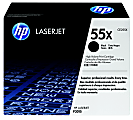 HP 55X Black High Yield Toner Cartridge, CE255X