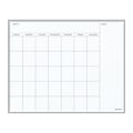 U Brands® Magnetic Dry Erase Monthly Calendar Board, 20" X 16", Silver Aluminum Frame