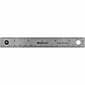Westcott® Stainless Steel Rulers, 6" L x 0.8" W, Stainless Steel, Pack Of 12