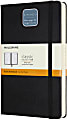 Moleskine Classic Expanded Hard Cover Notebook, 5" x 8-1/4", Ruled, 400 Pages, Black