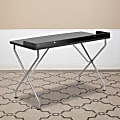 Flash Furniture 48"W Computer Desk With Raised Border, Black