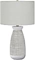 Monarch Specialties Avis Table Lamp, 26-1/2"H, Gray Base/Gray Shade