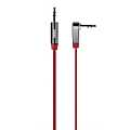Belkin Mini-phone Audio Cable - 3 ft Mini-phone Audio Cable for Audio Device, iPod, iPhone, Speaker - Mini-phone Stereo Audio - Nickel Plated Contact - Red