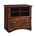 Sauder® Harbor View 32"W x 21-13/16"D Lateral 1-Drawer File Cabinet, Curado Cherry 1 thumbnail image
