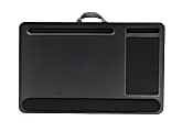 Mind Reader Cushioned Lap Desk, 14-3/16" x 22-5/8", Black