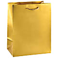Amscan Medium Gift Bag, 9"H x 7"W x 4"D, Gold
