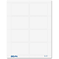 Baumgartens® Easy Peel Self-Adhesive Visitor Badges, 2 5/16" x 3 1/2", White, Case Of 200