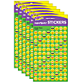 Trend SuperSpots Stickers, Emoji Cheer, 800 Stickers Per Pack, Set Of 6 Packs