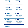 Baumgartens® Sicurix Name Badge Kit Inserts, 2 1/4" x 3 1/2", White, Pack Of 56