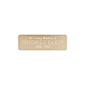 Custom Engraved Brass Trophy And Award ID Plates, Round Corners, 7/8" x 2-3/4"