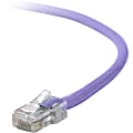 Belkin CAT6 Ethernet Patch Cable, RJ45, M/M A3L980-30-PUR - First End: 1 x RJ-45 Male Network - Second End: 1 x RJ-45 Male Network - 128 MB/s - Patch Cable - Gold Plated Connector - Purple
