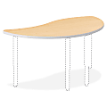 HON® Build Series Wisp-Shape Table Top, 1 1/8"H x 54"W x 30"D, Maple