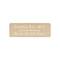 Custom Engraved Brass Trophy And Award ID Plates, Round Corners, 1" x 3"